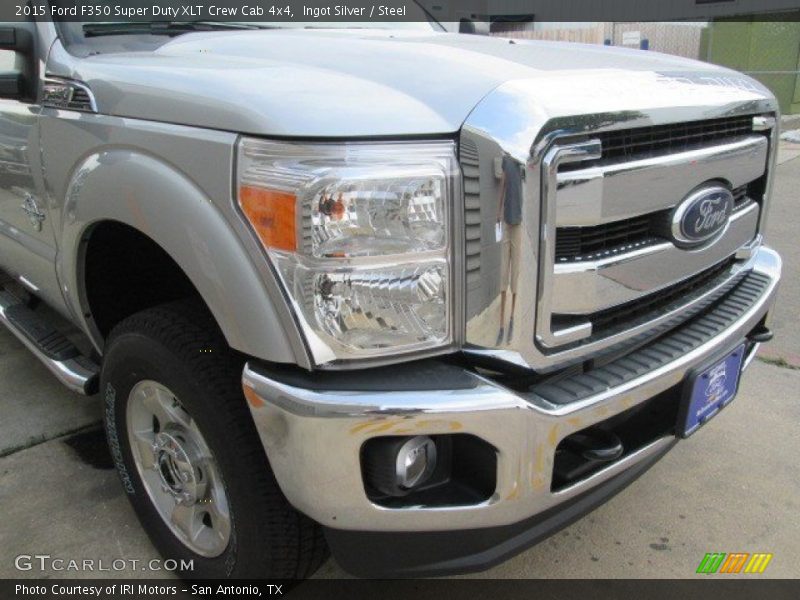 Ingot Silver / Steel 2015 Ford F350 Super Duty XLT Crew Cab 4x4