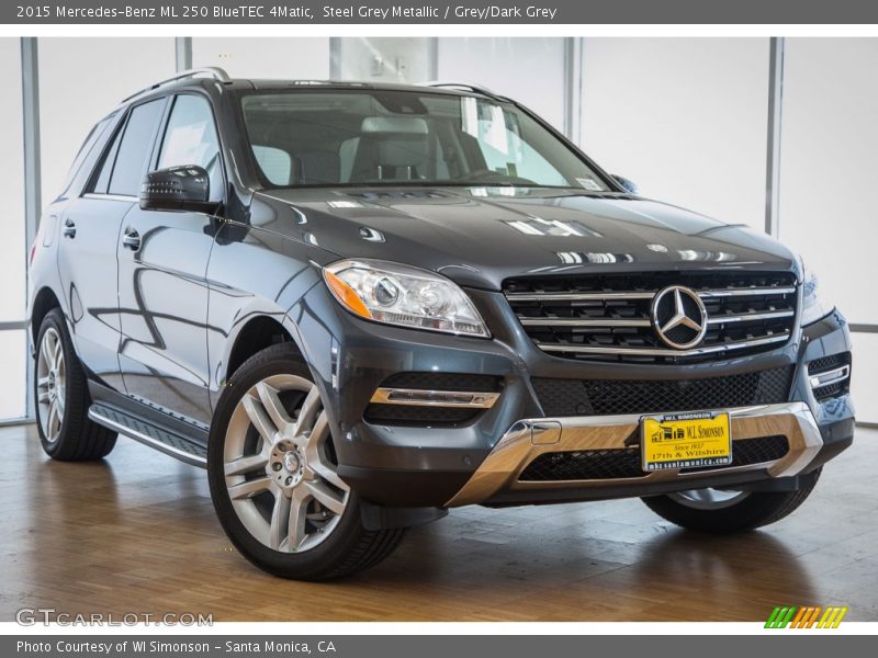 Steel Grey Metallic / Grey/Dark Grey 2015 Mercedes-Benz ML 250 BlueTEC 4Matic