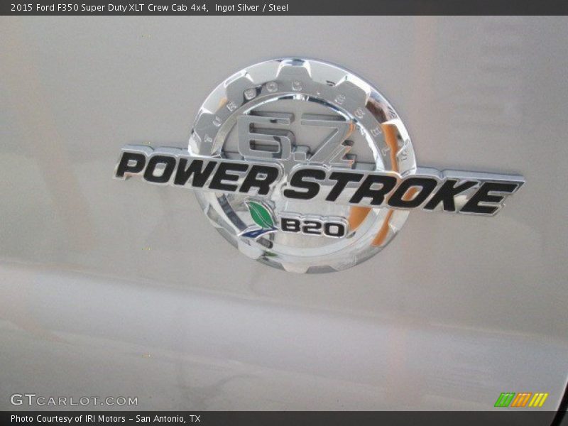 Ingot Silver / Steel 2015 Ford F350 Super Duty XLT Crew Cab 4x4