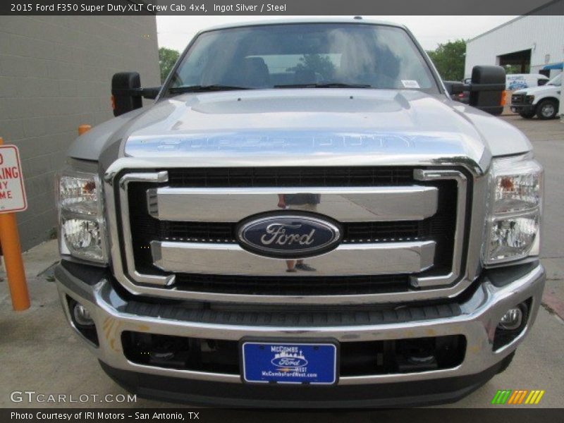 Ingot Silver / Steel 2015 Ford F350 Super Duty XLT Crew Cab 4x4