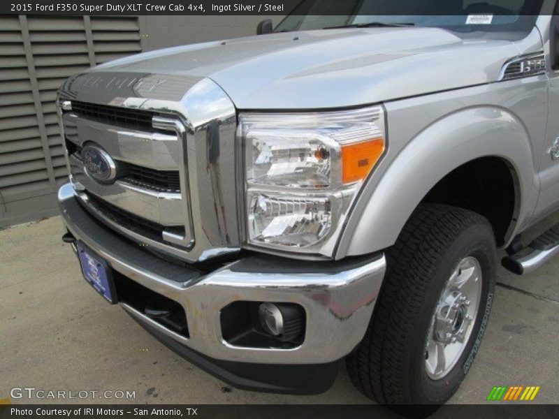 Ingot Silver / Steel 2015 Ford F350 Super Duty XLT Crew Cab 4x4