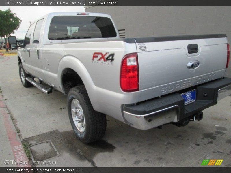 Ingot Silver / Steel 2015 Ford F350 Super Duty XLT Crew Cab 4x4