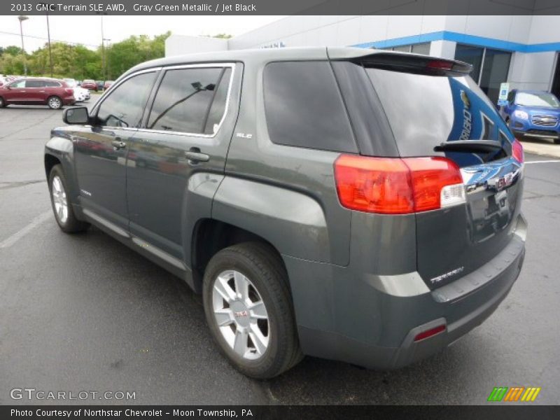 Gray Green Metallic / Jet Black 2013 GMC Terrain SLE AWD