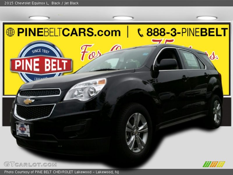 Black / Jet Black 2015 Chevrolet Equinox L