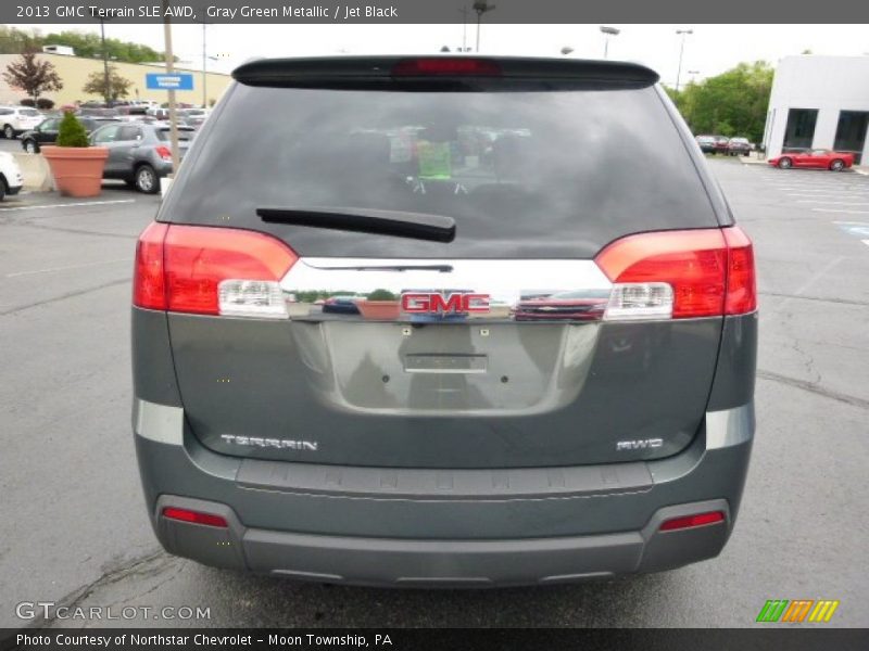 Gray Green Metallic / Jet Black 2013 GMC Terrain SLE AWD