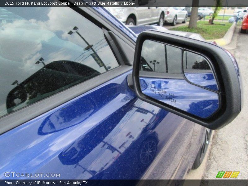 Deep Impact Blue Metallic / Ebony 2015 Ford Mustang EcoBoost Coupe