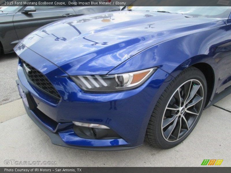 Deep Impact Blue Metallic / Ebony 2015 Ford Mustang EcoBoost Coupe
