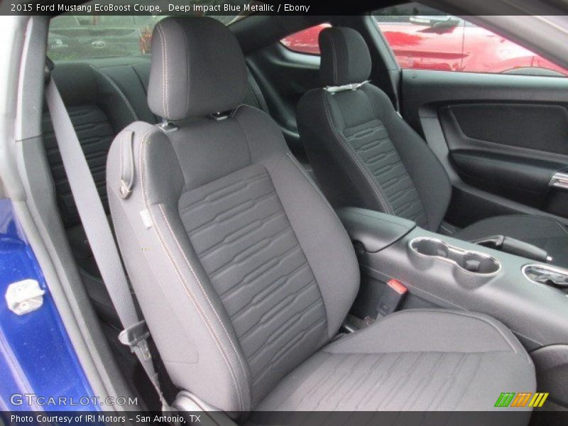 Deep Impact Blue Metallic / Ebony 2015 Ford Mustang EcoBoost Coupe