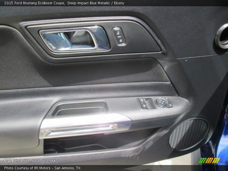 Deep Impact Blue Metallic / Ebony 2015 Ford Mustang EcoBoost Coupe
