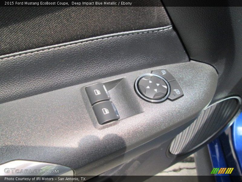Deep Impact Blue Metallic / Ebony 2015 Ford Mustang EcoBoost Coupe