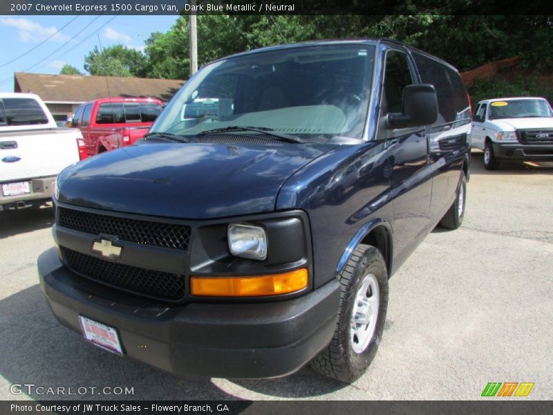 Dark Blue Metallic / Neutral 2007 Chevrolet Express 1500 Cargo Van
