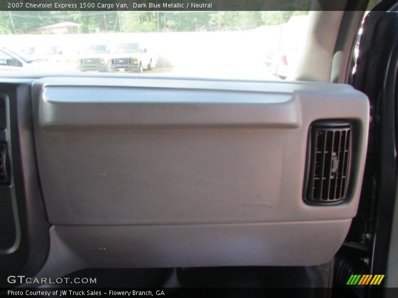 Dark Blue Metallic / Neutral 2007 Chevrolet Express 1500 Cargo Van