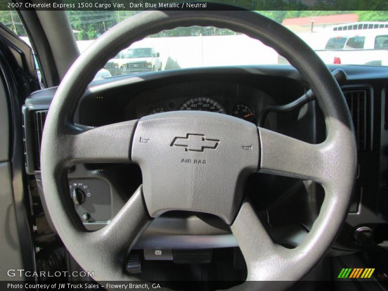 Dark Blue Metallic / Neutral 2007 Chevrolet Express 1500 Cargo Van