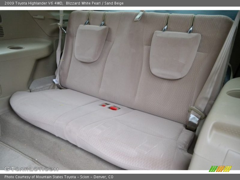 Blizzard White Pearl / Sand Beige 2009 Toyota Highlander V6 4WD