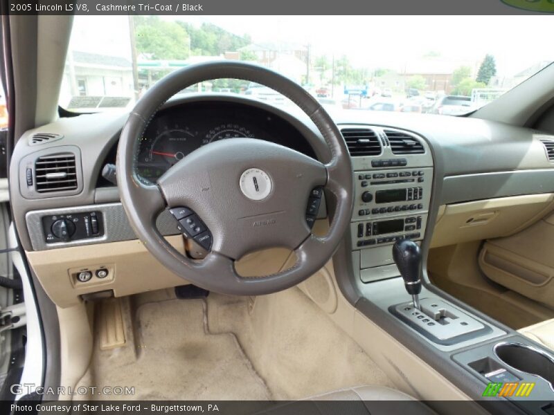 Cashmere Tri-Coat / Black 2005 Lincoln LS V8