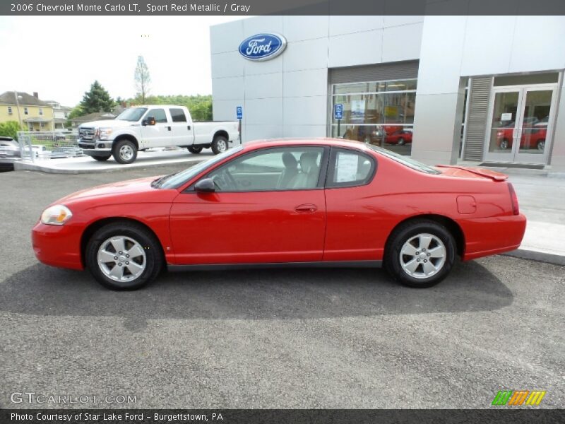 Sport Red Metallic / Gray 2006 Chevrolet Monte Carlo LT