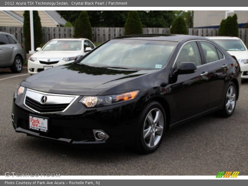 Crystal Black Pearl / Parchment 2012 Acura TSX Technology Sedan