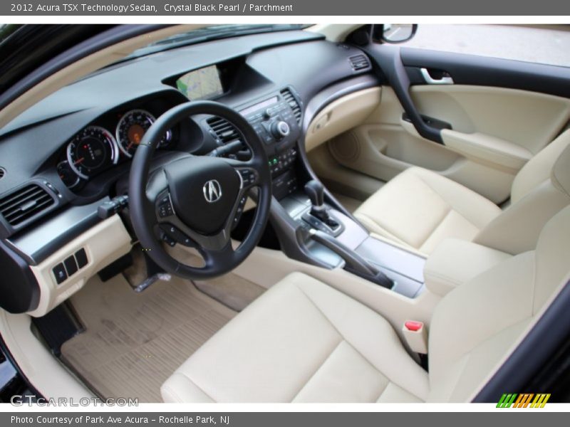 Crystal Black Pearl / Parchment 2012 Acura TSX Technology Sedan