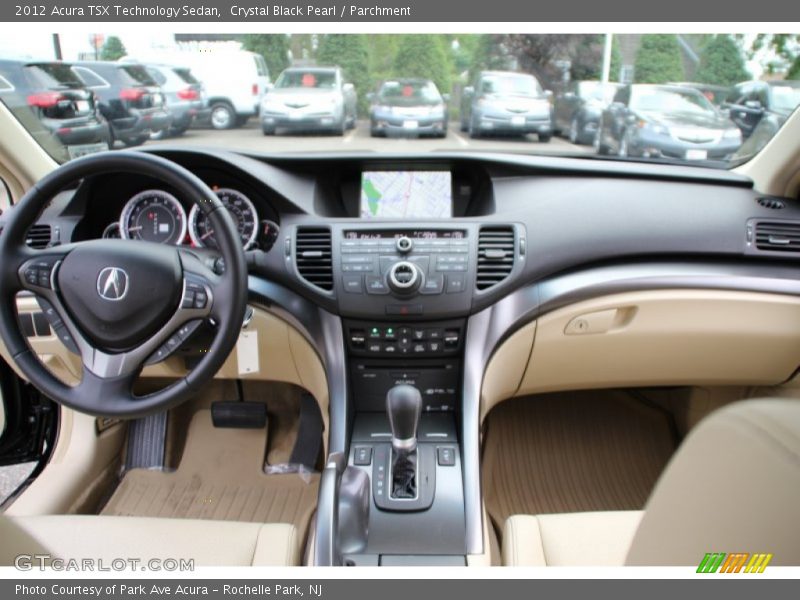 Crystal Black Pearl / Parchment 2012 Acura TSX Technology Sedan