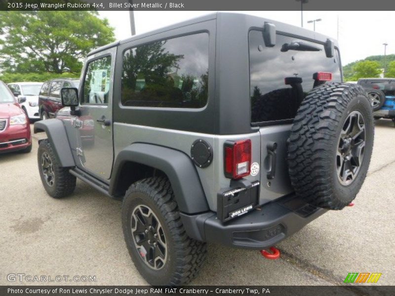 Billet Silver Metallic / Black 2015 Jeep Wrangler Rubicon 4x4