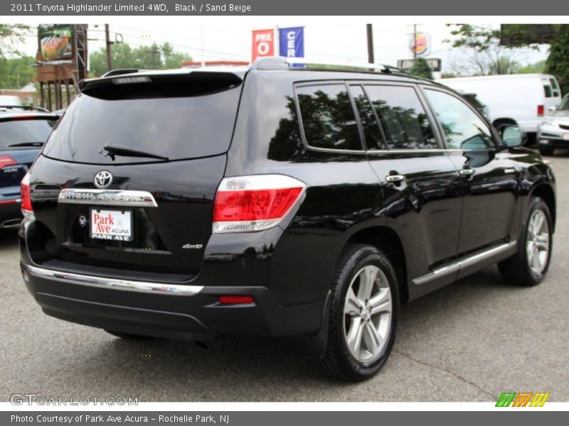 Black / Sand Beige 2011 Toyota Highlander Limited 4WD