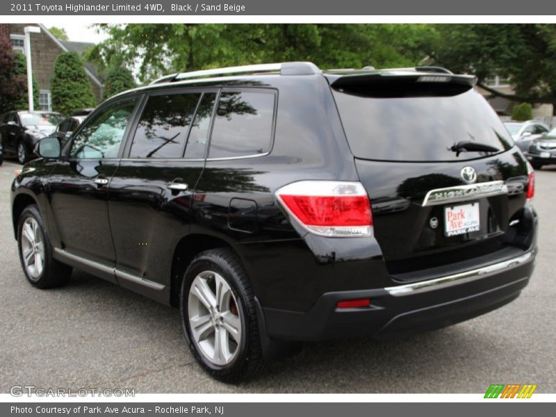 Black / Sand Beige 2011 Toyota Highlander Limited 4WD