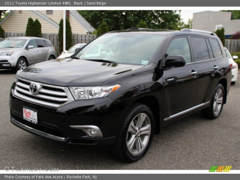 Black / Sand Beige 2011 Toyota Highlander Limited 4WD