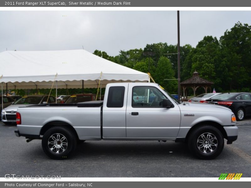 Silver Metallic / Medium Dark Flint 2011 Ford Ranger XLT SuperCab