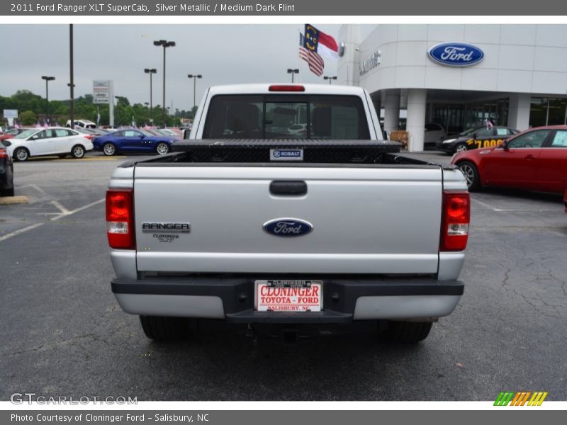 Silver Metallic / Medium Dark Flint 2011 Ford Ranger XLT SuperCab