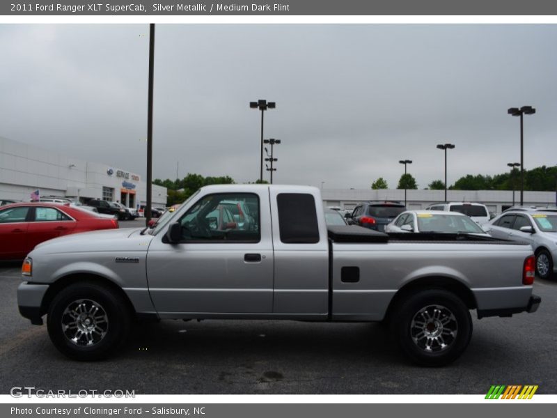 Silver Metallic / Medium Dark Flint 2011 Ford Ranger XLT SuperCab