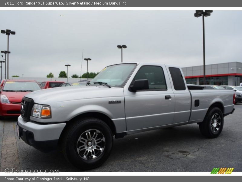 Silver Metallic / Medium Dark Flint 2011 Ford Ranger XLT SuperCab