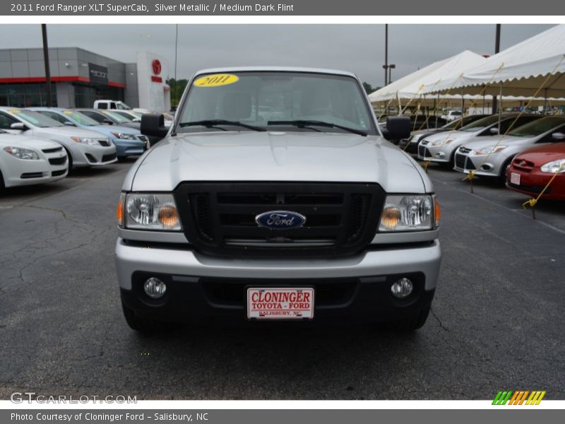 Silver Metallic / Medium Dark Flint 2011 Ford Ranger XLT SuperCab