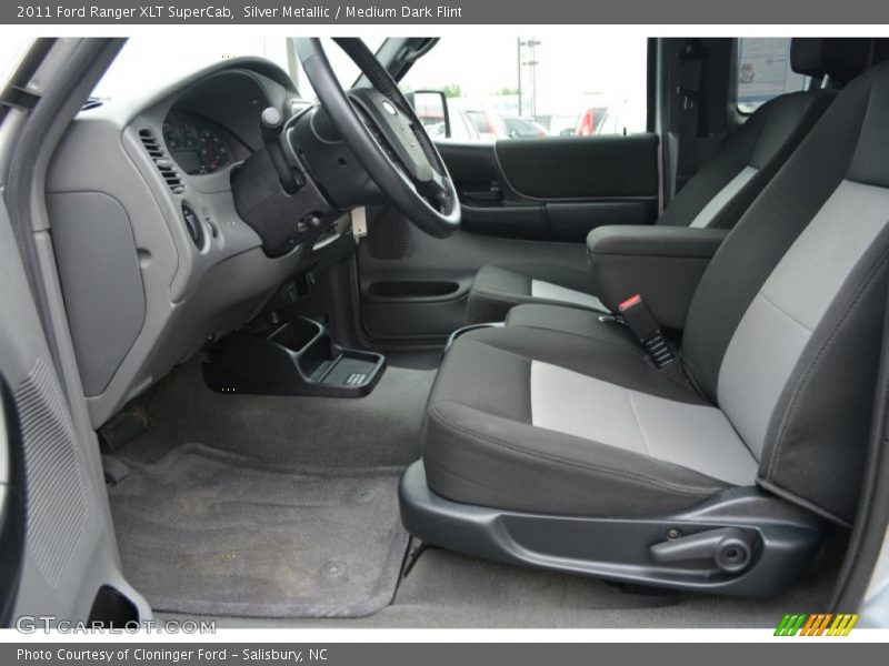 Silver Metallic / Medium Dark Flint 2011 Ford Ranger XLT SuperCab