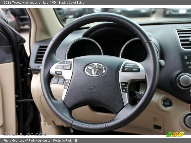 Black / Sand Beige 2011 Toyota Highlander Limited 4WD
