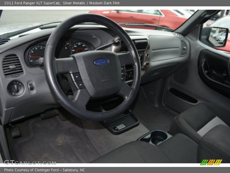 Silver Metallic / Medium Dark Flint 2011 Ford Ranger XLT SuperCab