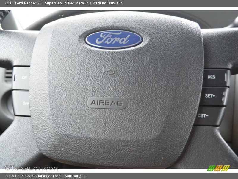 Silver Metallic / Medium Dark Flint 2011 Ford Ranger XLT SuperCab