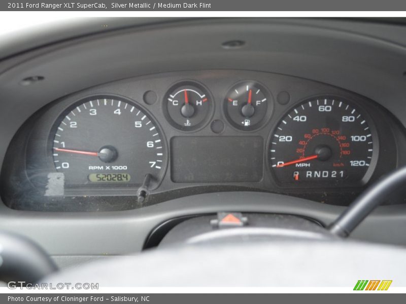 Silver Metallic / Medium Dark Flint 2011 Ford Ranger XLT SuperCab