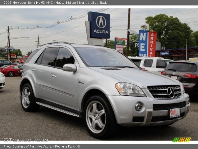 Iridium Silver Metallic / Black 2008 Mercedes-Benz ML 63 AMG 4Matic