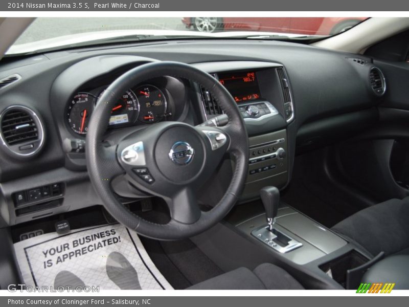 Pearl White / Charcoal 2014 Nissan Maxima 3.5 S