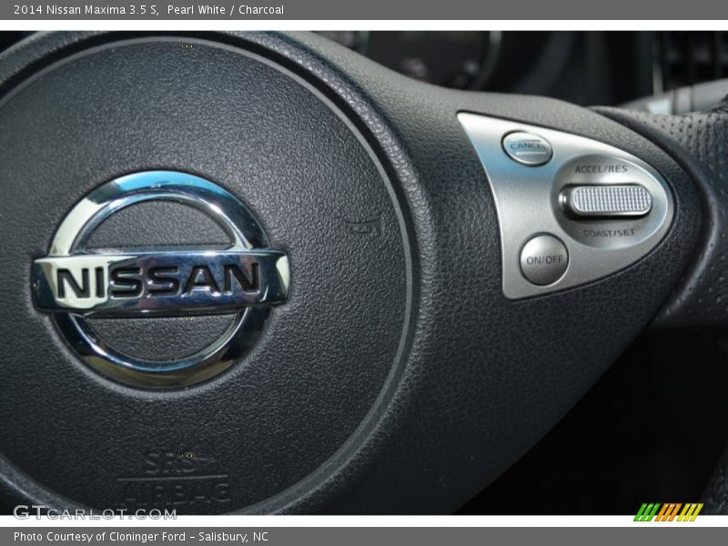 Pearl White / Charcoal 2014 Nissan Maxima 3.5 S