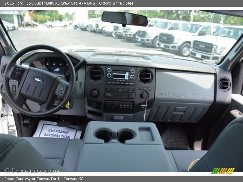 Oxford White / Steel 2015 Ford F350 Super Duty XL Crew Cab 4x4 DRW