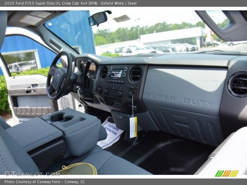 Oxford White / Steel 2015 Ford F350 Super Duty XL Crew Cab 4x4 DRW