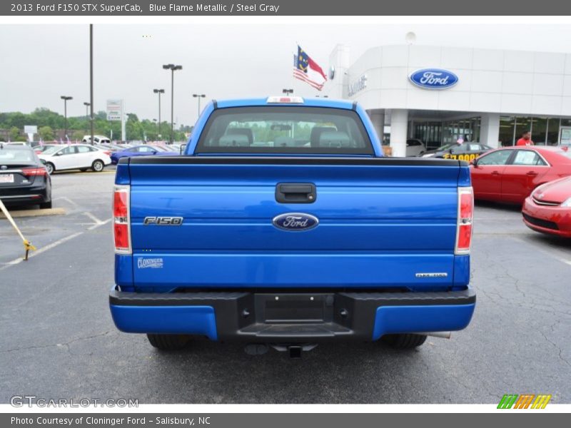 Blue Flame Metallic / Steel Gray 2013 Ford F150 STX SuperCab