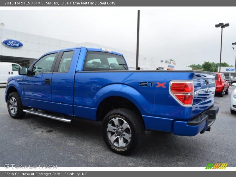 Blue Flame Metallic / Steel Gray 2013 Ford F150 STX SuperCab