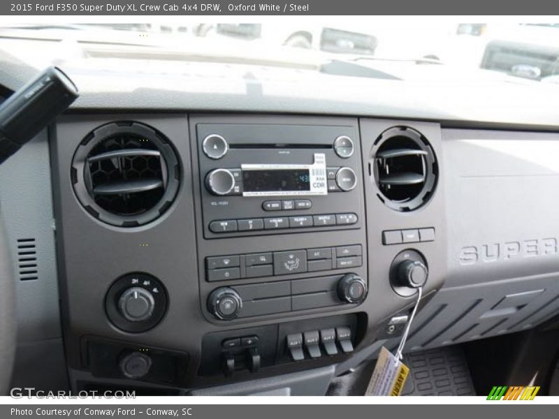 Oxford White / Steel 2015 Ford F350 Super Duty XL Crew Cab 4x4 DRW