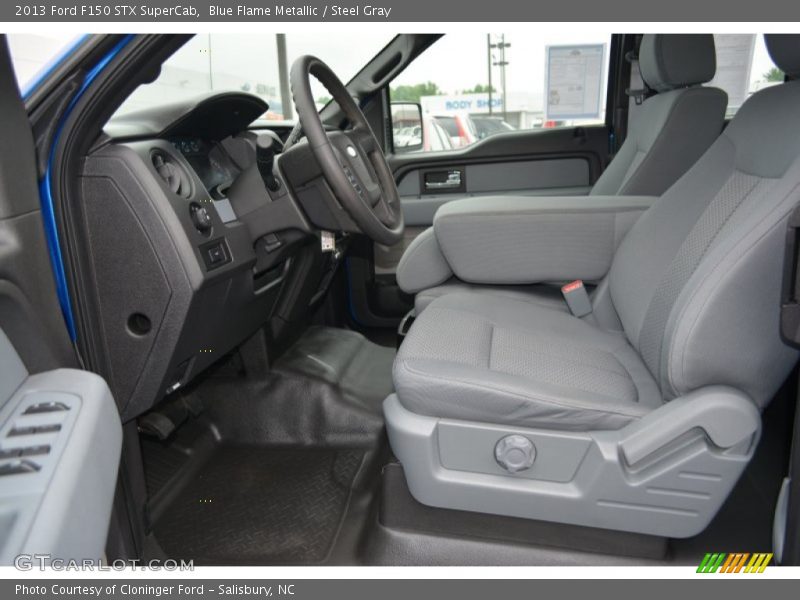 Blue Flame Metallic / Steel Gray 2013 Ford F150 STX SuperCab