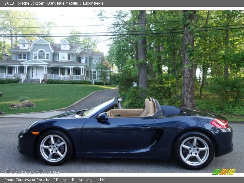 Dark Blue Metallic / Luxor Beige 2013 Porsche Boxster