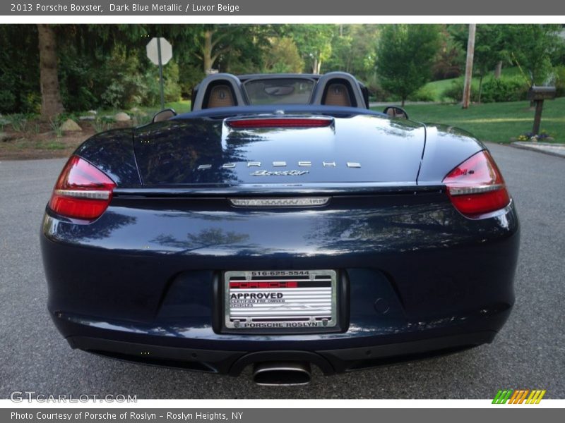 Dark Blue Metallic / Luxor Beige 2013 Porsche Boxster