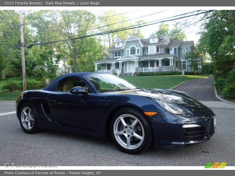 Dark Blue Metallic / Luxor Beige 2013 Porsche Boxster