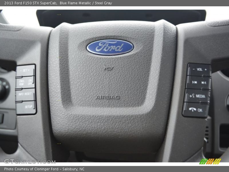 Blue Flame Metallic / Steel Gray 2013 Ford F150 STX SuperCab